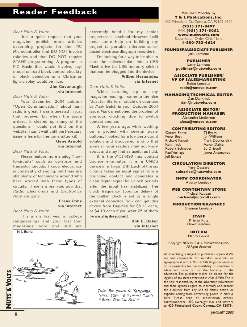 Nuts and Volts 2005-01